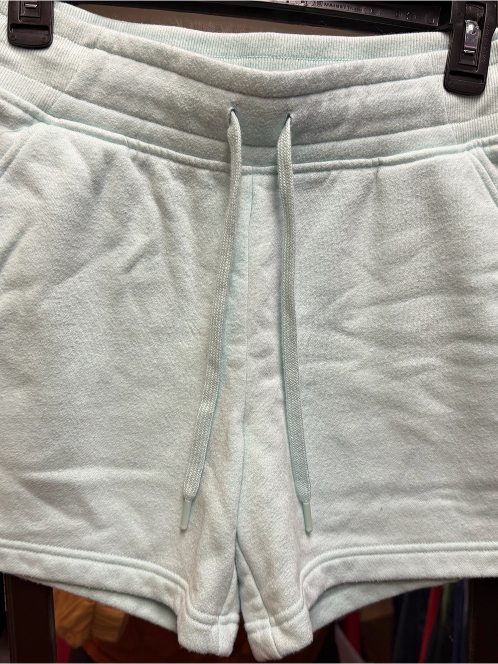 Women's Light Mint Drawstring Lounge Shorts